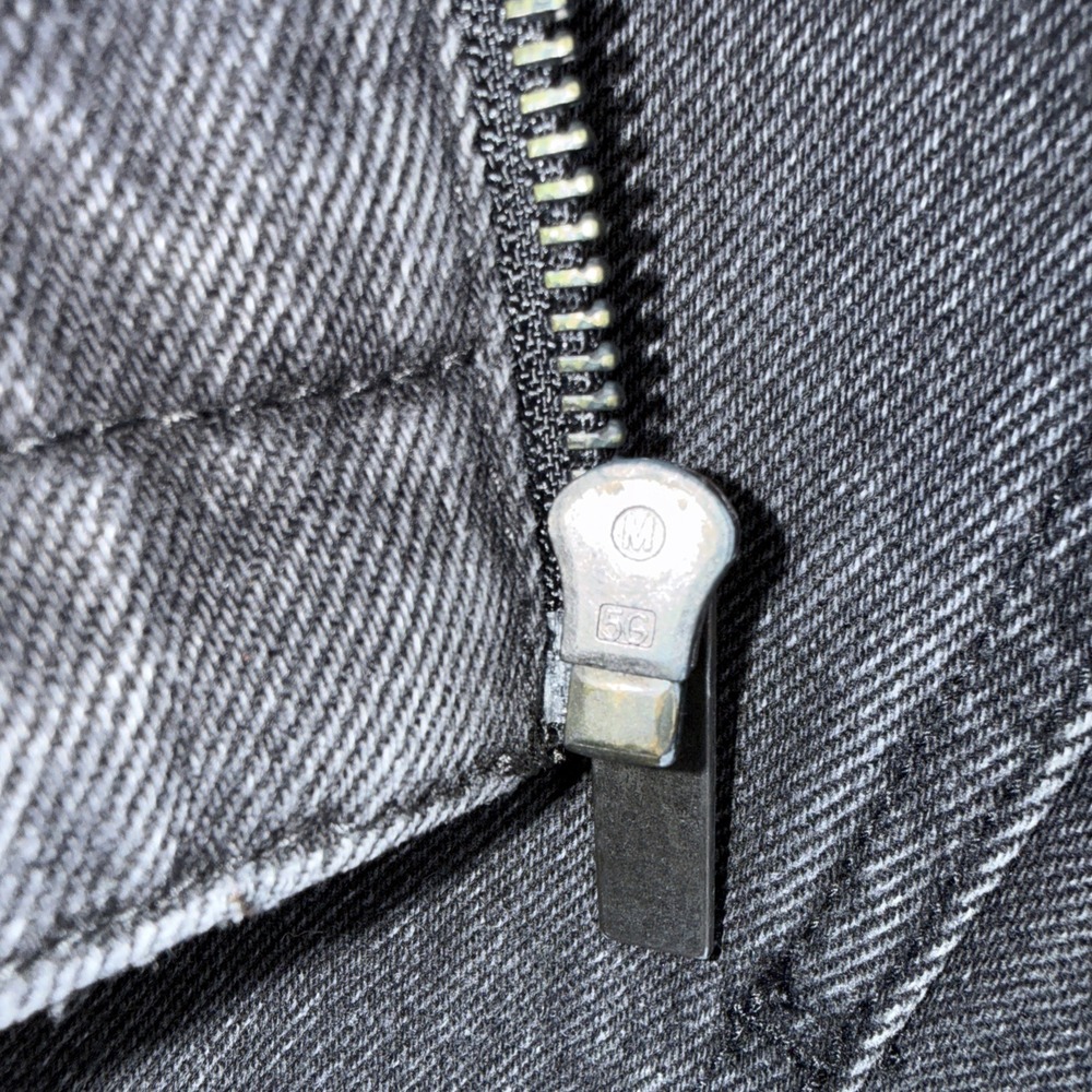 YoungLA x Batman The Dark Knight Rises Sample Denim Jacket Washed Black Medium - Picture 4 of 7